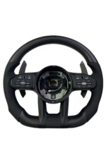 Volant en fibre de carbone pour Mercedes Classe C W177 pour W204/W211/W213/W205/C63/E63/S63/G63/G65/GTS/GTR/GLA/GLB - Perforé