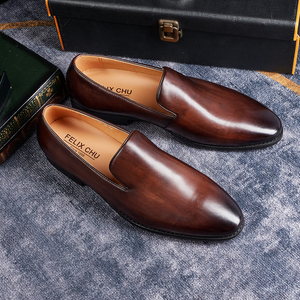 <span class=keywords><strong>Mocasines</strong></span> Planos Cómodos Personalizados, Nuevo Diseño, <span class=keywords><strong>Zapatos</strong></span> <span class=keywords><strong>de</strong></span> <span class=keywords><strong>Vestir</strong></span> Formales <span class=keywords><strong>de</strong></span> Cuero y Oxford para Novio - Product Image 4
