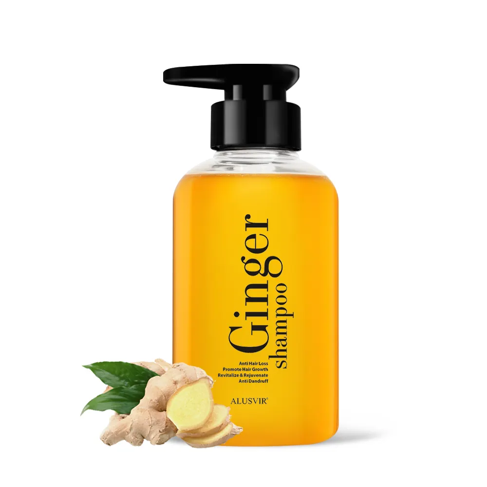 OEM Vente en gros de shampooings bio au gingembre pour la croissance des cheveux, shampooing naturel pour repousse rapide, traitement anti-chute de cheveux pour hommes et femmes