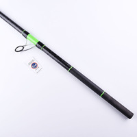 Canne à pêche en fibre de carbone 4,2m 4,5m Super rigide pour eau salée, avec anneaux SIC, poignée EVA, 3 sections, canne de plage