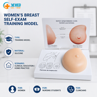 Modèle de sein féminin en silicone souple pour l'auto-examen et la palpation des nodules, destiné aux étudiants en soins infirmiers, conforme CE/ISO