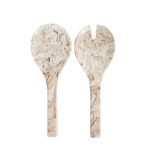 Cuillère en résine écologique artisanale, durable et légère, pour servir les salades, idéale pour la salle à manger moderne, la cuisine et la mise en scène élégante de la table. - Product Image 1