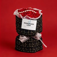 Buket Simulasi Bunga Sabun Mawar Wangi Abadi Hadiah Hari Valentine Ulang Tahun Kotak Hadiah Sahabat Terbaik Xiaoxiang China XZH19
