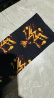 Chaussettes de sport tricotées personnalisées pour hommes avec base en tissu éponge, chaussettes d'hiver en coton pour le basketball