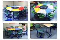 Ensemble de chaises d'école modernes et confortables en métal pour étudiants, usage domestique ou de bureau, mobilier de salle de classe