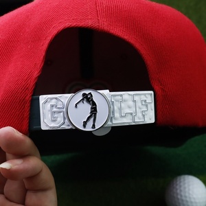 Factory Supply OEM ODM Magnetic Ball Mark Metal Enamel Mark Golf Ball Marker <b>Hat</b> Clip - Product Image 6