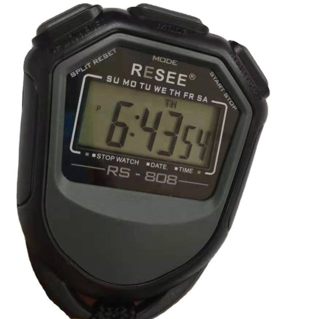 Durable Electronic Digital Sport Stopwatch Timer Display with Date Time Alarm Function for Gym Exercise