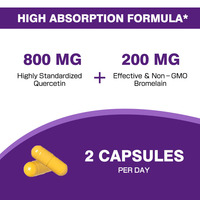 Capsules de quercétine personnalisées Fonction immunitaire saine Maintient le bien-être général Naturellement Supplément de quercétine