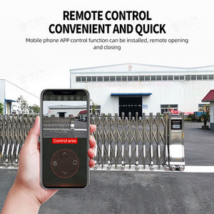 Cancello principale moderno Design 304 cancelli pieghevoli in acciaio inox cancello automatico retrattile - Product Image 3