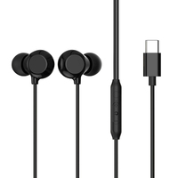 Écouteurs filaires intra-auriculaires de type C Interface de basses lourdes Écouteurs de jeu de stock pour téléphones mobiles Écouteurs filaires de musique