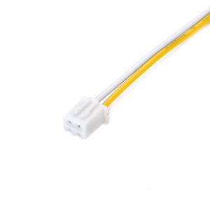 Kabel Pigtail JST Female 2 Pin Putih Kuning E328848 AWM Tanpa Isolasi Berlapis Timah untuk Sensor Termistor Sinyal LED OEM - Product Image 1