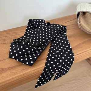 Pañuelo Largo Sencillo con Estampado de Lunares, Cinturón Decorativo de Alta Gama, Hecho a Medida por el Fabricante - Product Image 1