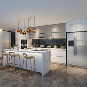 Cupboard Modern Kitchen Furniture High Gloss Kitchen Cabinets Solid Wood Kitchen Cabinet Sets - Product Image 6