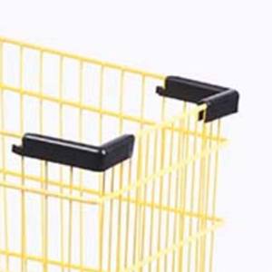 รถเข็นของชำเหล็ก4ล้อสำหรับซูเปอร์มาร์เก็ตสีเหลืองความจุขนาดใหญ่สไตล์อเมริกัน - Product Image 3