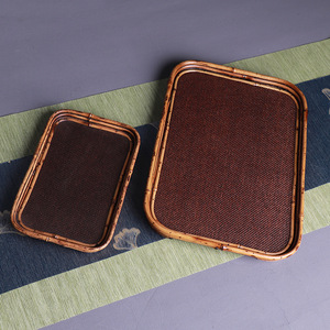 Bamboo <b>Tea</b> <b>Trays</b> Wooden Pattern Handmade Serving <b>Trays</b> For <b>Tea</b> Ceremony Accessories Residential Use - Product Image 4