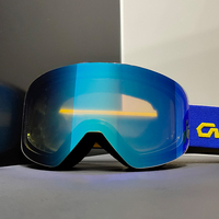 Yijia Optical Lunettes de Ski Design Sans Monture Magnétiques Personnalisables, Masque de Ski et de Snowboard