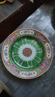 Rose Canton Dekorativer Teller Handbemalter Langlebigkeits-Bok-Choy-Porzellanteller mit Rosenmuster Vintage Famille Rose Dekor