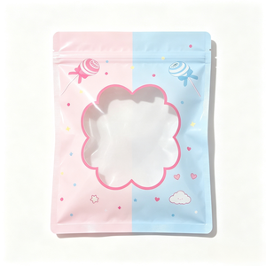 กระเป๋าซิปน่ารักแบบ OEM พร้อมหน้าต่างลายดอกไม้ สำหรับใส่ตุ๊กตาพวงกุญแจ กล่องของขวัญ ของเล่นจิ๋ว ของตกแต่ง ร้านค้าบูติก - Product Image 1