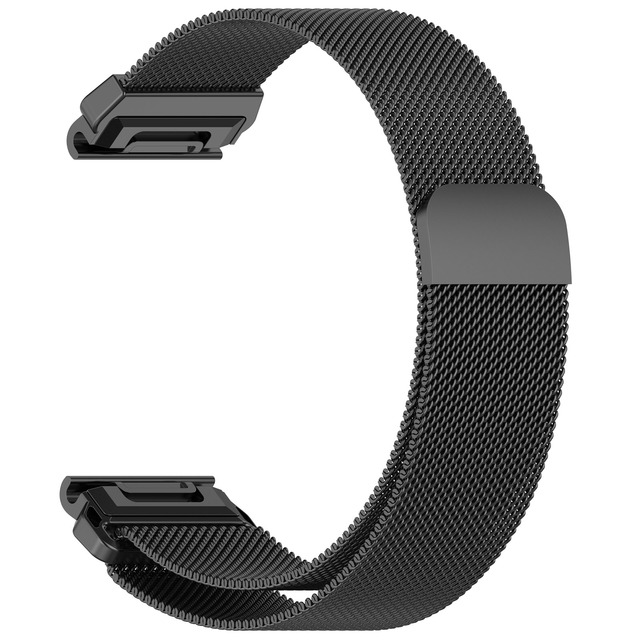 Quick Release Milanese Watch Band for Garmin Fenix 8/7/6/5, Venu 2/3/4, Forerunner 245/255/965, Stainless Steel Magnetic Strap
