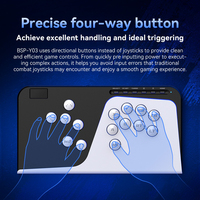 Nuevo Y03 - Controlador de Lucha Arcade con Botones, Estilo Joystick, Turbo Macro, Botones de 26 mm, Gamepad para PC, Switch, P4, Android