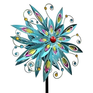 Adornos Metálicos para <span class=keywords><strong>Jardín</strong></span>, Resistentes al Agua, Estilo Art Deco, Escultura <span class=keywords><strong>de</strong></span> Viento Giratoria <span class=keywords><strong>de</strong></span> 360 Grados, Molino <span class=keywords><strong>de</strong></span> Viento para Patio y <span class=keywords><strong>Jardín</strong></span> - Product Image 6