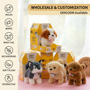 Juguetes de Peluche Eléctricos para Niños, <span class=keywords><strong>Perros</strong></span> Robóticos Simulados que Caminan, Bailan y se Rodan - Product Image 1