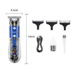 เคเมอิ เคเอ็ม 1613 ปัตตาเลี่ยนตัดผมไฟฟ้าแบบชาร์จได้พร้อมจอแสดงผลดิจิตอลเครื่องตัดขนแบบมืออาชีพสำหรับผู้ชายและผู้หญิง - Product Image 2
