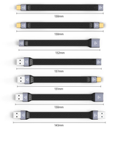 Adaptador USB C Hembra a USB Hembra, Cable Extensor USB 3.1 Tipo C a Tipo A, Transferencia de Datos de 10 Gbps, Diseño Plano y Flexible