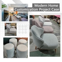 Juego de Sofás Seccionales de Tres Plazas de Estilo Moderno para Sala de Estar, Muebles de Tela para Apartamento, Juego de Sofás para Sala de Estar