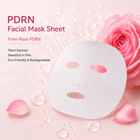 Masque en tissu non tissé PDRN pour la réparation de la peau, répare en douceur la barrière cutanée endommagée, à base de rose