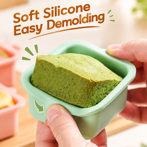 Square Silicone Cake <b>Tin</b> Non-Stick Cake Mold Easy to Release Baking Pan for Bakery Restaurant Kitchen - Product Image 4