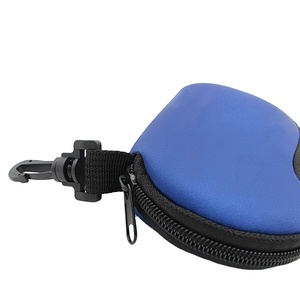 PLAYMAX Portable Protective <b>Silicone</b> <b>Waterproof</b> Glasses Case Printed Sunglasses Bag Eyewear Storage Pouch Metal Keychain Buckle - Product Image 3