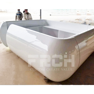 Color personalizado acuario clínica Yoga estudio de las instituciones de formación C frontal en forma de recepción - Product Image 5