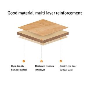 Tavolo pieghevole in bambù tavolo da Picnic in legno da campeggio con gambe regolabili per impieghi gravosi tavoli da campeggio in bambù - Product Image 4