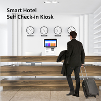 Self-Check-in-Kiosk Arbeits platte kapazitive Touchscreen-Raum karte Ausgabe Smart Hotel Self-Service-Kasse Kiosk