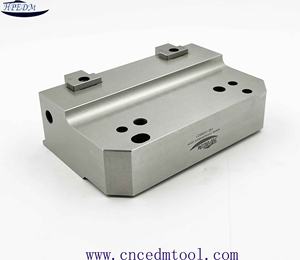 Tornillo <span class=keywords><strong>de</strong></span> banco para palets EROWA WEDM <span class=keywords><strong>de</strong></span> acero inoxidable <span class=keywords><strong>de</strong></span> precisión HPEDM con labio en Z fijo y mandíbulas <span class=keywords><strong>de</strong></span> la HE-V06621 - Product Image 3