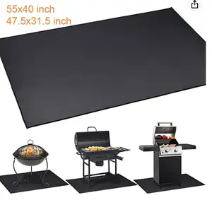 Siliconen Grill Grond Voering Lichtgewicht Wasbare Vloermat Te Beschermen Buiten Liner Olie-Proof En Waterdicht Bbq Brandwerende Mat