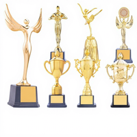 Trophée personnalisé DIAOCAI D310 K9 en résine plastique et métal, haut de gamme, doré, pour sports, Eurovision, style amour, portable, poli, gravé