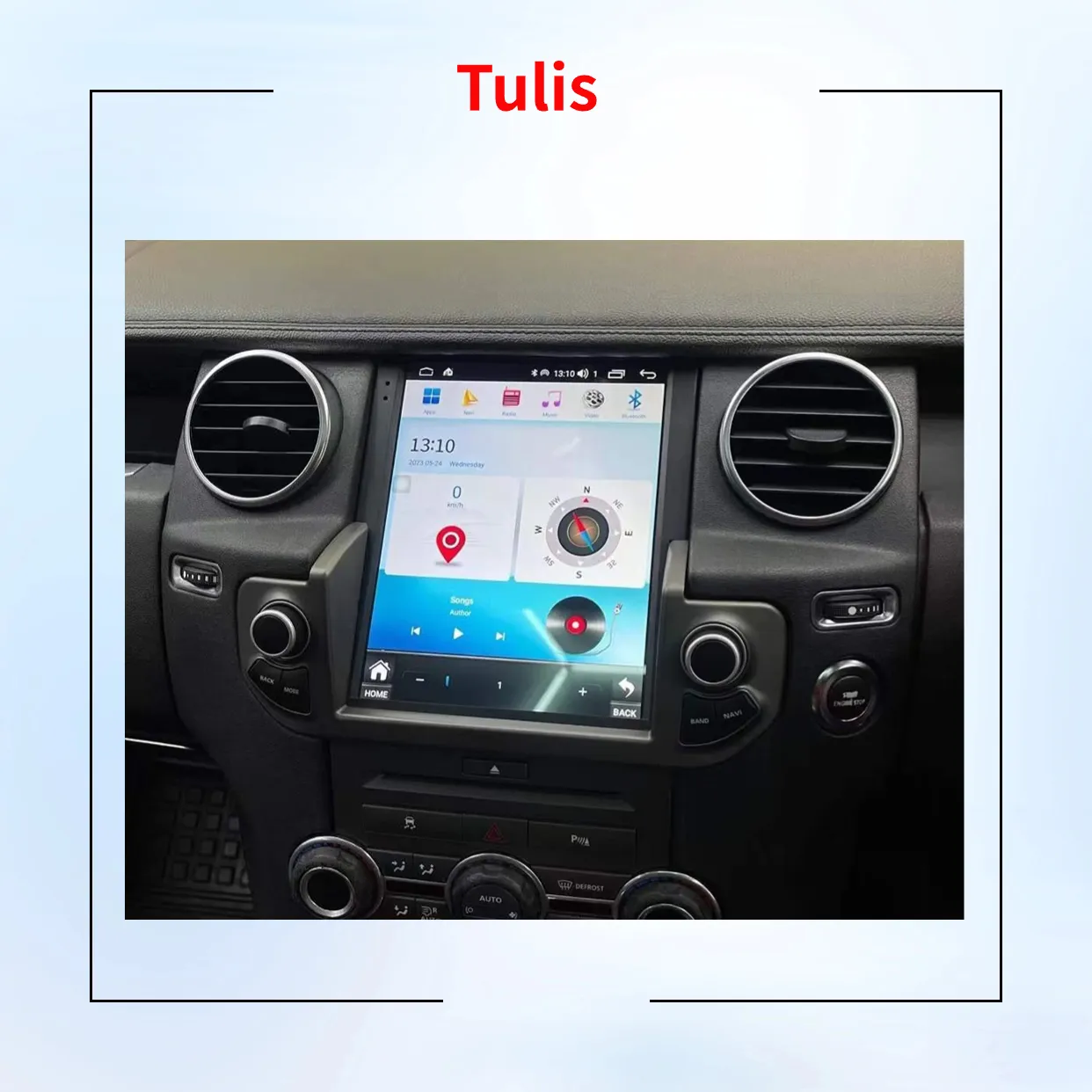 Tulis Tesla Estilo Android Rádio Do Carro Multimídia Estéreo para Land Rover Discovery 4 LR4 2009-2016 Carplay Android Auto 4G WIFI