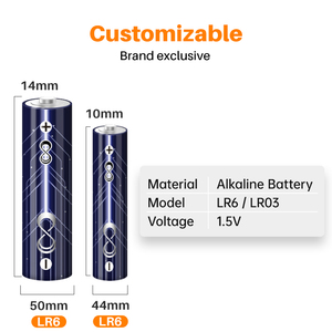 Piles alcalines AAA 1.5V 1100mAh anti-purge pour jouets outils électriques télécommandés - Product Image 2