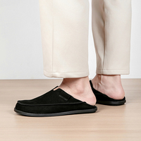 Mocassins en cuir véritable pour hommes, deux pièces, souples et confortables, chaussures décontractées monobloc, rembourrées, élargies, antidérapantes, toutes saisons