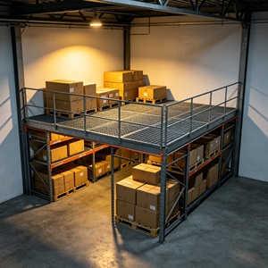 Système de plancher en mezzanine robuste, système de stockage en acier multi-niveaux sur mesure pour l'amélioration de l'espace de stockage en entrepôt industriel - Product Image 3