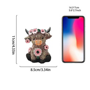 Vases <span class=keywords><strong>à</strong></span> fleurs en résine en forme de <span class=keywords><strong>vaches</strong></span> des Highlands pour la décoration florale et la décoration de table <span class=keywords><strong>à</strong></span> la maison - Vente en gros - Product Image 3