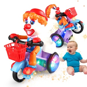 Coche <span class=keywords><strong>de</strong></span> juguete acrobático eléctrico para niños, con música ligera, rotación <span class=keywords><strong>de</strong></span> 360 grados, Universal, <span class=keywords><strong>payaso</strong></span>, triciclo - Product Image 1