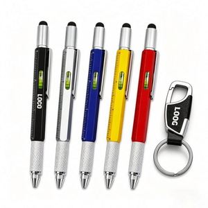 Stylo bille multifonction promotionnel en gros avec logo personnalisé, stylo à bille imprimé sur mesure - Product Image 1