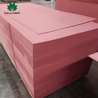 Panneau MDF/HDF ignifuge à âme rouge, ignifuge et résistant au feu, pour mobilier d'hôtel et panneaux muraux - Prix de gros