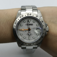 NH34-Uhr mit Uhrwerk, Seiloce-Uhr, hochwertige automatische mechanische Sport-Herrenarmbanduhr, wasserdicht, 904L-Edelstahl