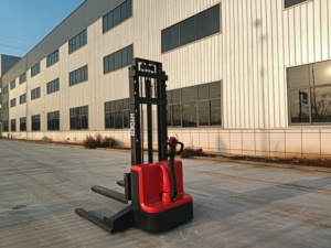 Nuovo <span class=keywords><strong>1.5t</strong></span> Capacity Wide Leg pedonali <span class=keywords><strong>Pallet</strong></span> elettrico Stacker con 3m 3.5m altezza di sollevamento - Product Image 4