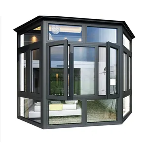 美式风格窗扇windows铝最便宜平开窗大玻璃窗