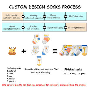 Socksmate Pop bébé pantoufles Fruits chaussettes avec semelle enfants Trampoline coton nouveau-né anti-dérapant Slouch côtelé antidérapant chaussettes en caoutchouc - Product Image 6